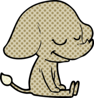 lächelnder elefant der karikatur png