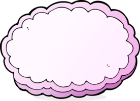 nuage décoratif de dessin animé png