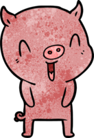 cerdo feliz de dibujos animados png