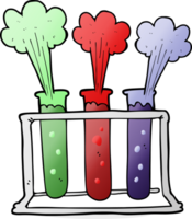 drawn cartoon rack of test tubes exploding png