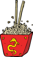 cartoon noodles in box png