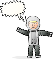 cartoon astronaut with speech bubble png