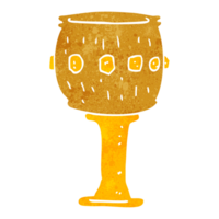 retro cartoon goblet png