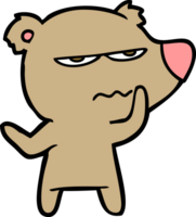 arrabbiato orso cartone animato png