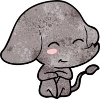 elefante bonito dos desenhos animados png