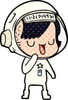 Cartoon-Astronautin png