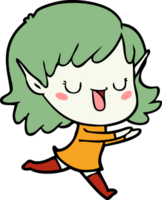 cartoon elf girl png