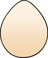 gradient shaded quirky cartoon egg png