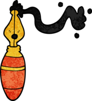 stylo plume dessin animé doodle png