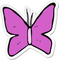 sticker of a cartoon butterfly symbol png