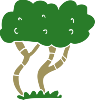 arbre de griffonnage de dessin animé png