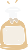 decanter di whisky di doodle del fumetto png