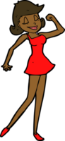 cartoon woman with can do attitude png