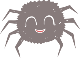 flat color illustration of spider png