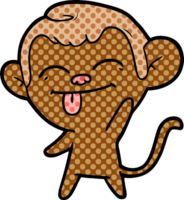 funny cartoon monkey waving png