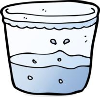 vaso de agua de dibujos animados png