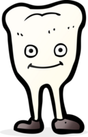 cartoon happy tooth png