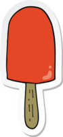 sticker van een tekenfilmlolly png