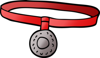 collier de chien de dessin animé doodle png