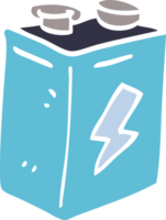 batterie de griffonnage de dessin animé png