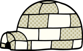 igloo de griffonnage de dessin animé png