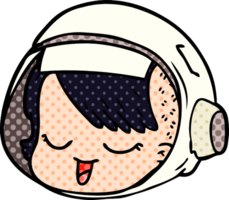 Cartoon-Astronautengesicht png