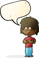 cartoon happy man with speech bubble png