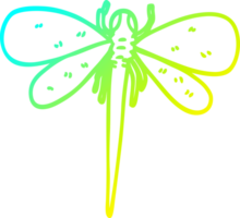 cold gradient line drawing of a cartoon huge insect png