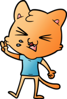 cartone animato gatto sibilo png