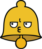 süß Karikatur von ein Glocke png