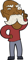 cartoon annoyed old man png