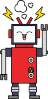 cute cartoon of a robot png