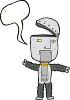 cartoon robot with speech bubble png