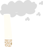 flat color illustration cartoon cigarette png