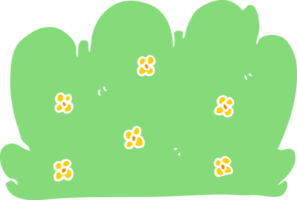 flat color style cartoon hedge png