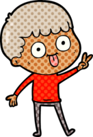 Cartoon-Mann starrt png