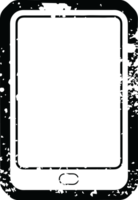 afligido efecto png icono ilustración de un tableta computadora