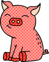 bande dessinée livre style excentrique dessin animé porc png