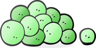 drawn cartoon peas png