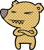 personagem de desenho animado urso png