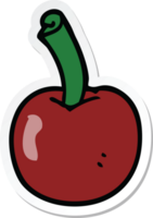 pegatina de una cereza de dibujos animados png