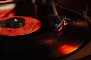 Turntable with vinyl record 9 photo