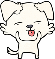 cartoon dog sticking out tongue png