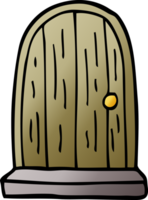 cartoon doodle oude houten deur png
