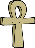 cartoon doodle ankh symbol png