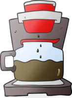 drawn cartoon coffee maker png