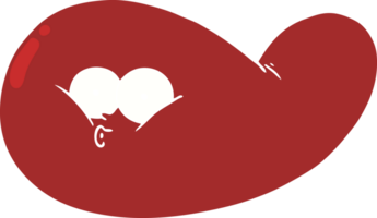 flat color style cartoon gall bladder png