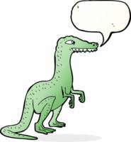 tekenfilm dinosaurus met toespraak bubbel png