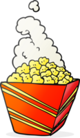 getrokken tekenfilm vers popcorn png