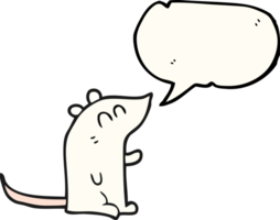 drawn speech bubble cartoon mouse png